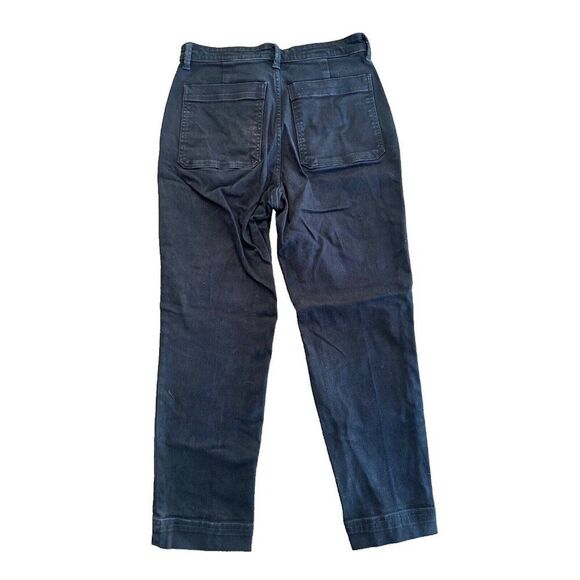 Everlane The Slim Leg Crop Pants Jeans in Black Women's Size 8 - Picture 3 of 9